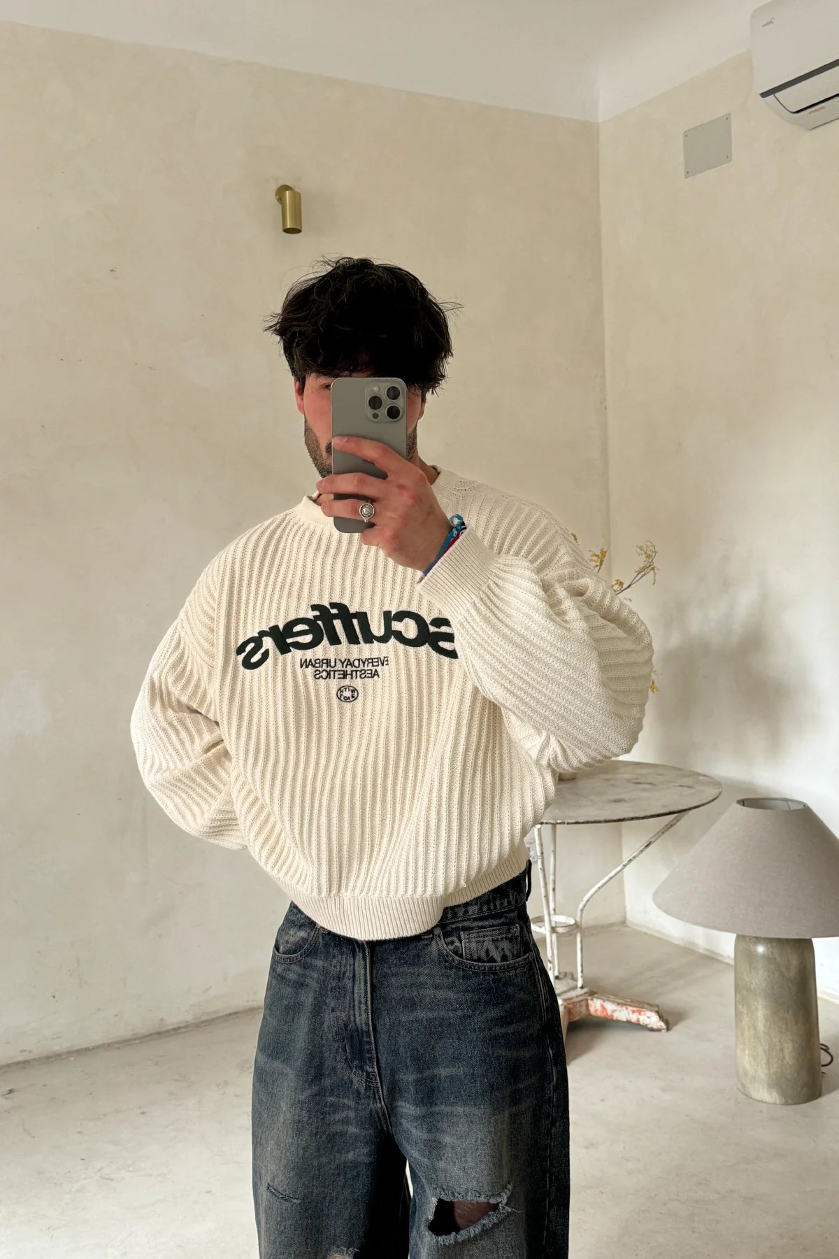 Iconic Ecru — Scuffers Oversize Jersey