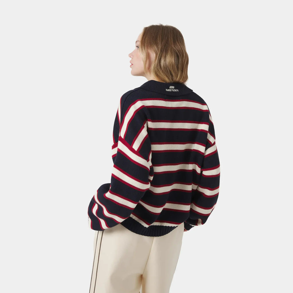 Sweet Navy Knit Polo