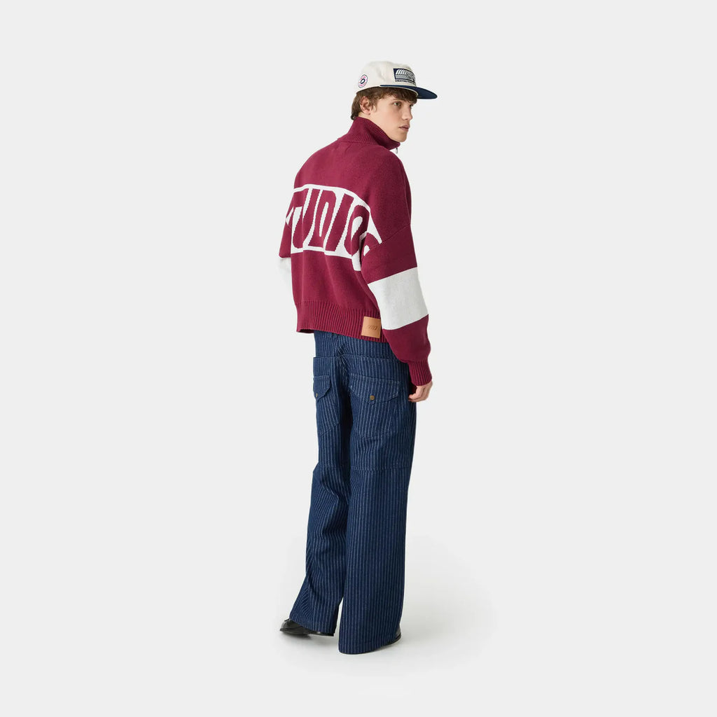 Zip Knit Eme Studios Burgundy