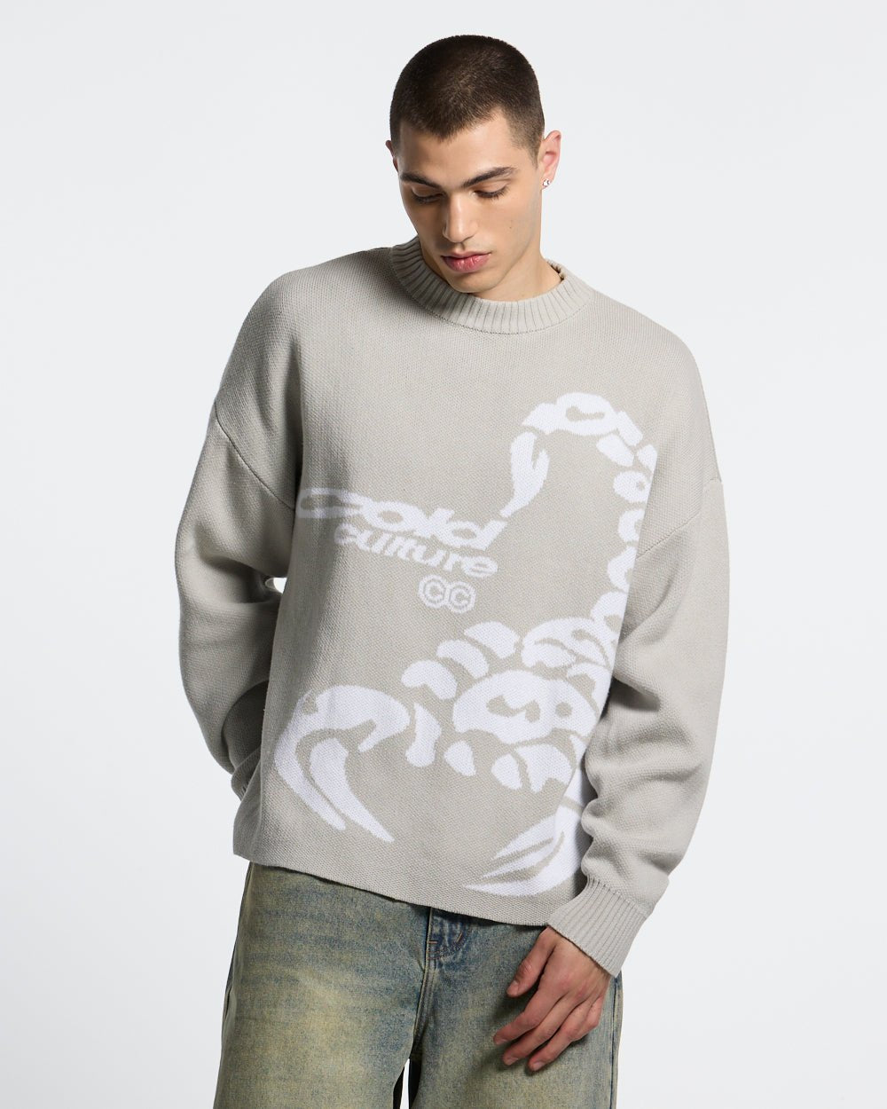 Suéter ColdCulture Poison Cool Grey