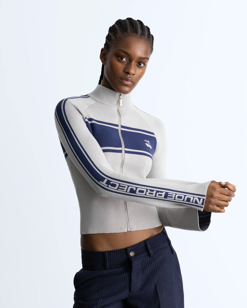 Jersey Nude Project con Cremallera Katana Gris