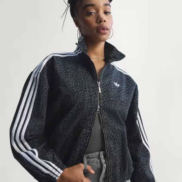 Campera Adidas Originals Oversized Firebird Animal Print