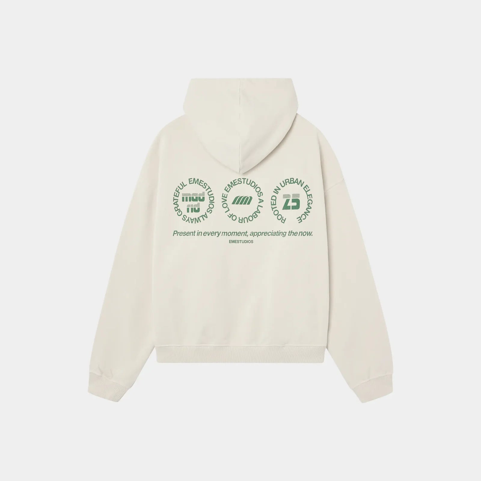 Hoodie Oversized Eme Studios “Stamp Off Sand”