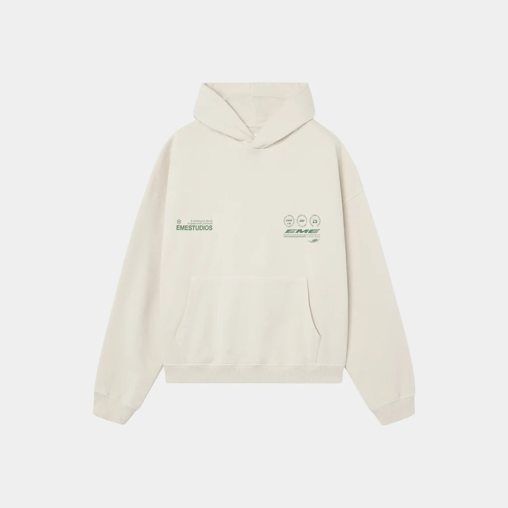 Hoodie Oversized Eme Studios “Stamp Off Sand”