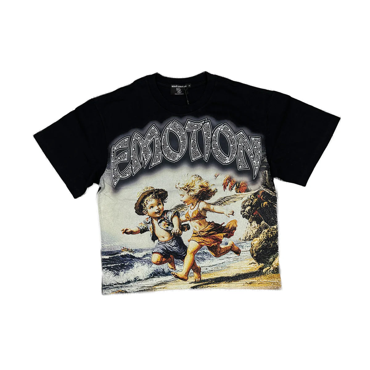 Remera Mixed Emotion Black “Seaside”