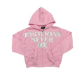 Zip Mixed Emotion Pink “End” Rhinestone