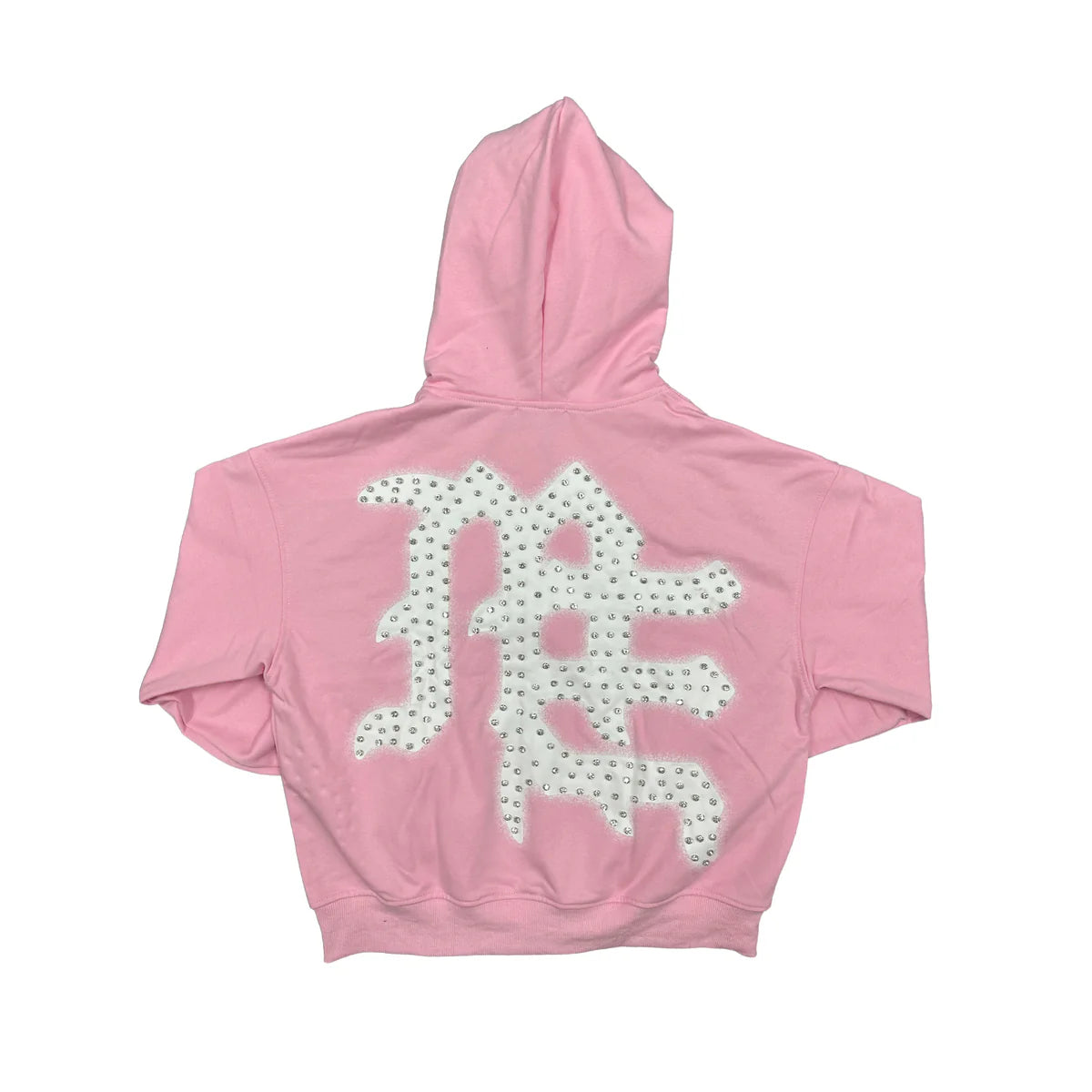 Zip Mixed Emotion Pink “End” Rhinestone