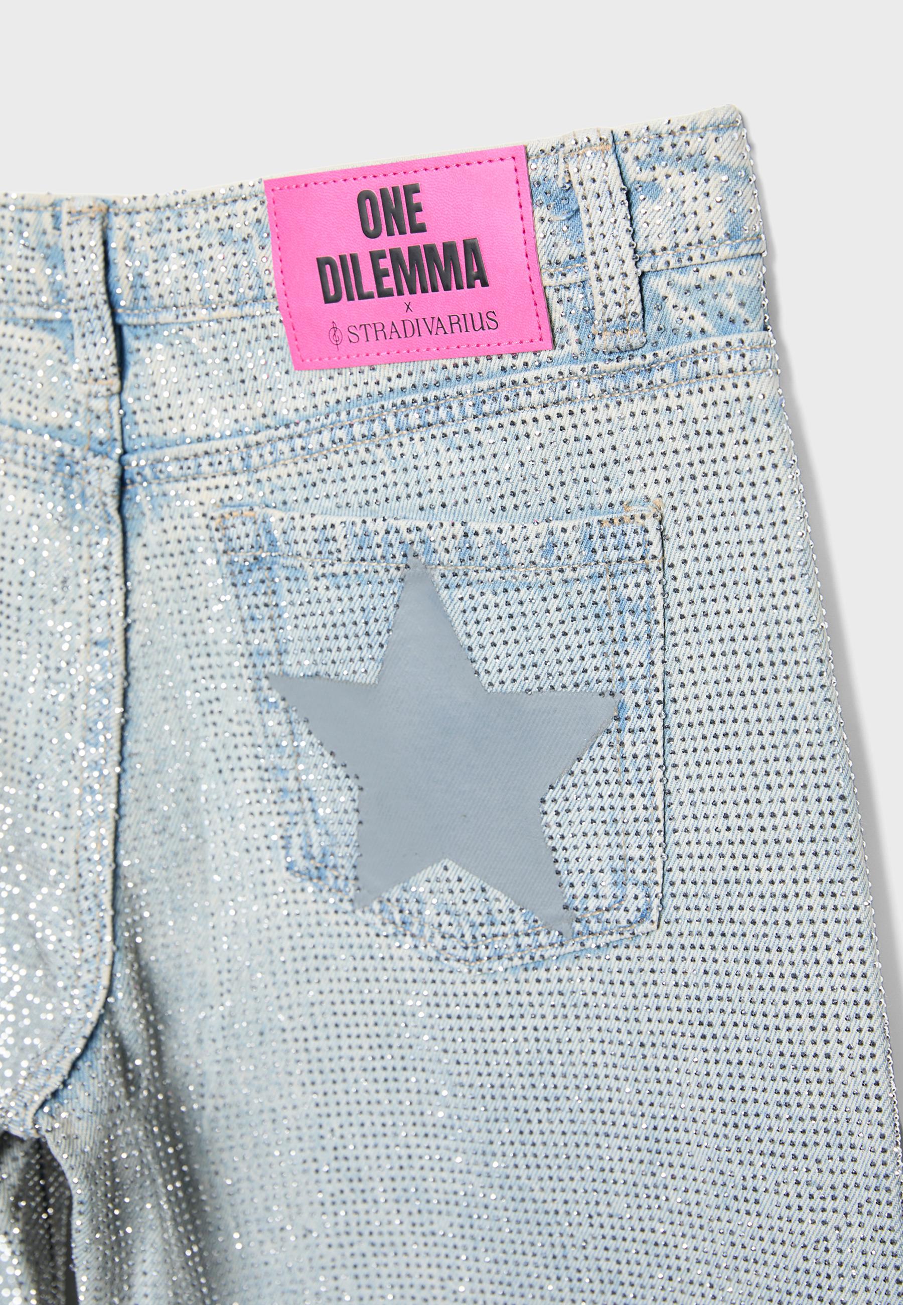 Jean One Dilemma x Stradivarius "Waist Brillos"