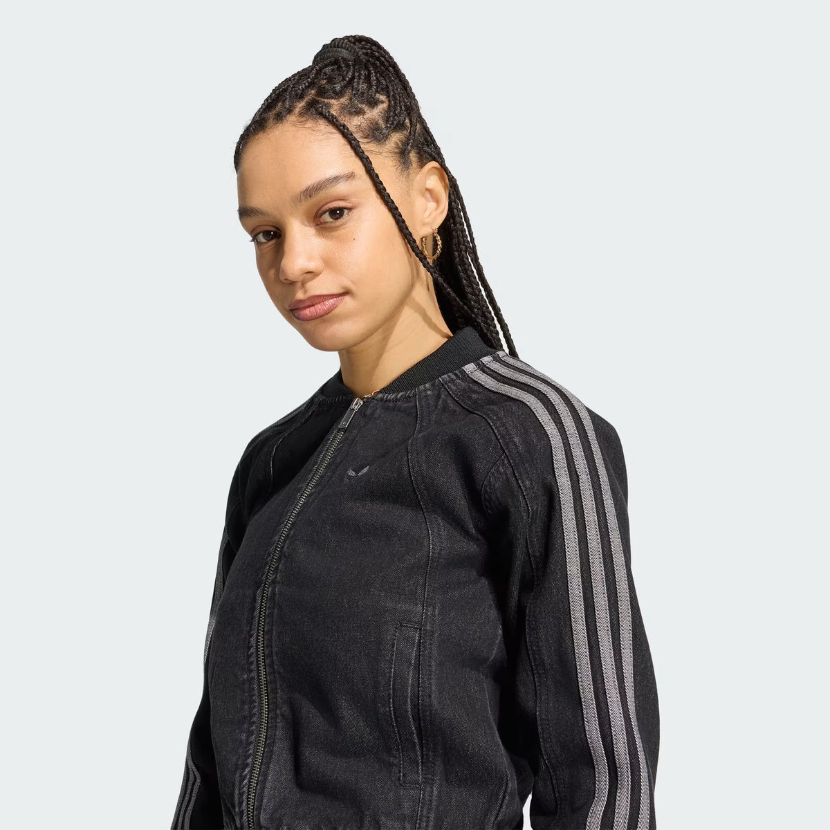 Campera Adidas "Denim 2.0" Negra