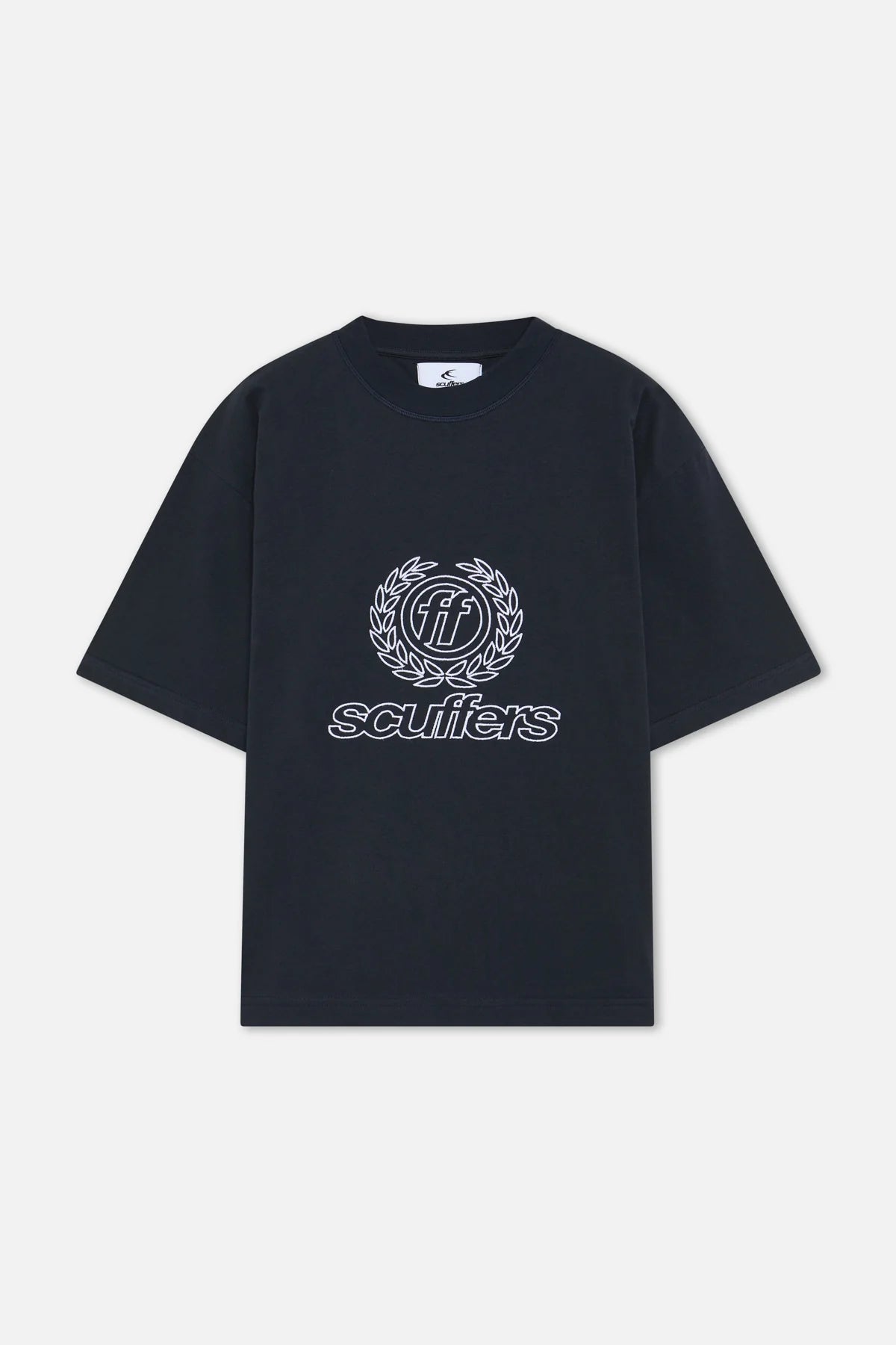 Navy Crest — Scuffers Logo T-Shirt
