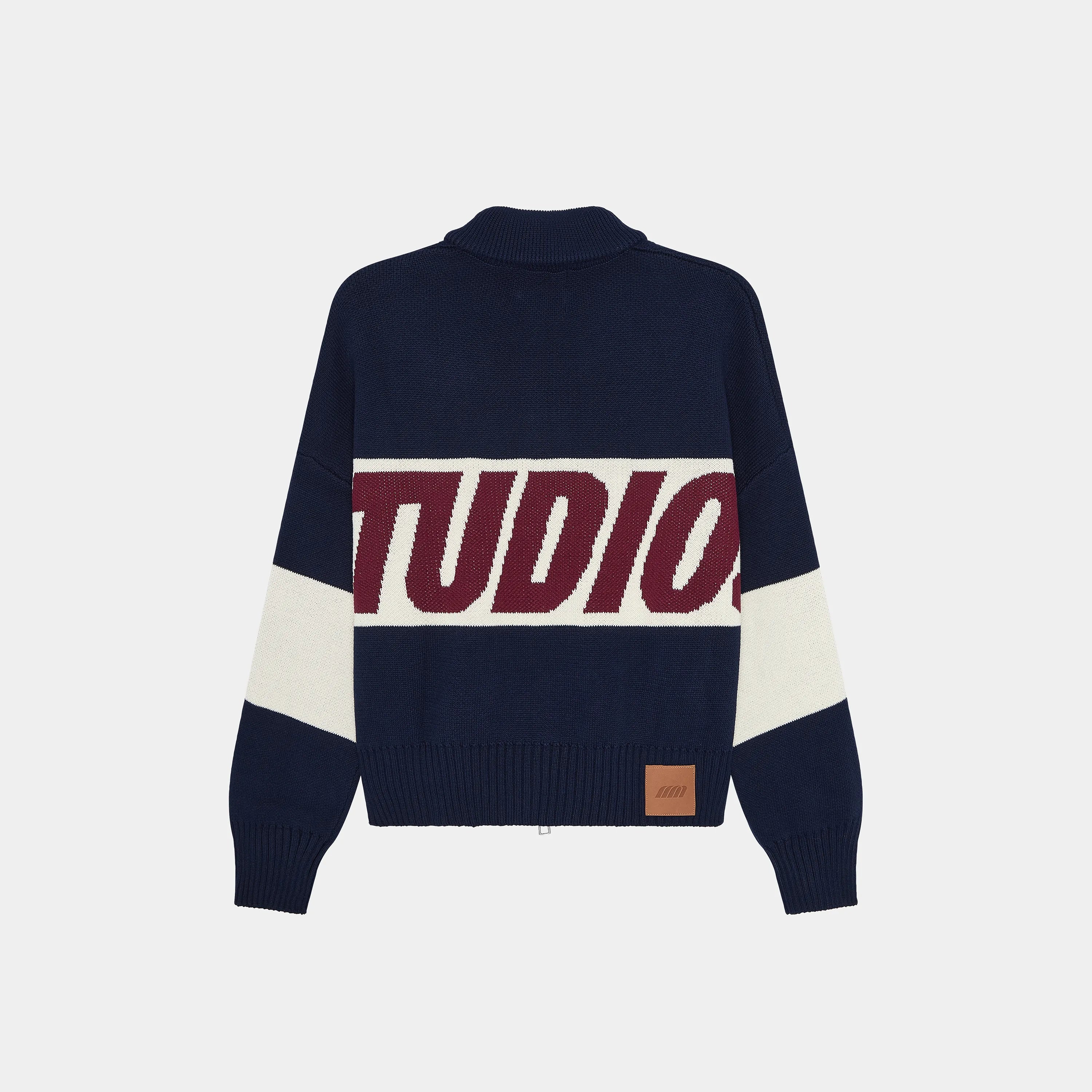 Thrill Navy — Zipper Knit (EME Studios)