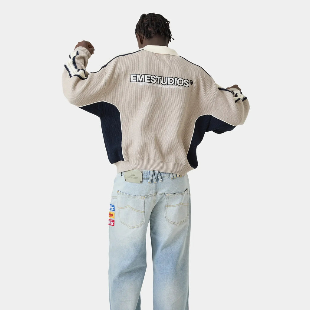 Polo tejida Eme Studios “Chully Off Sand”