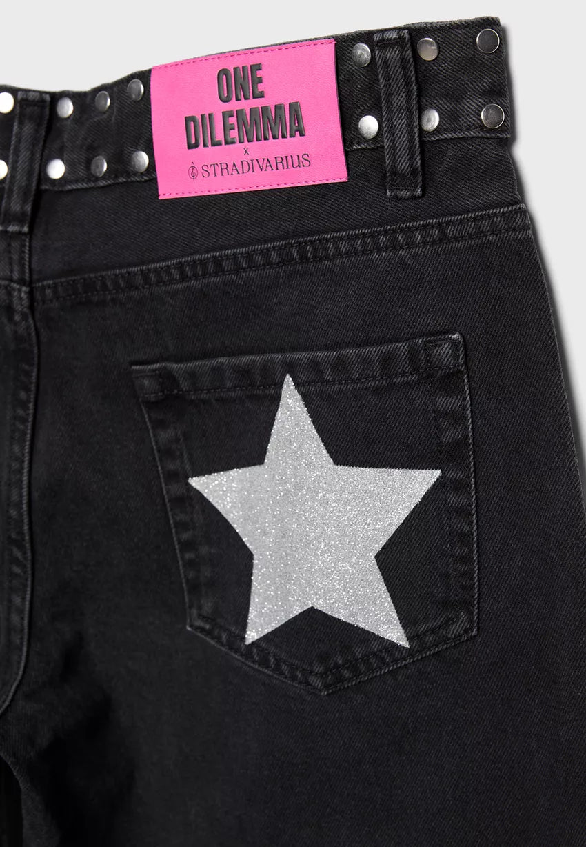 Jean One Dilemma x Stradivarius "Straight Tachas"