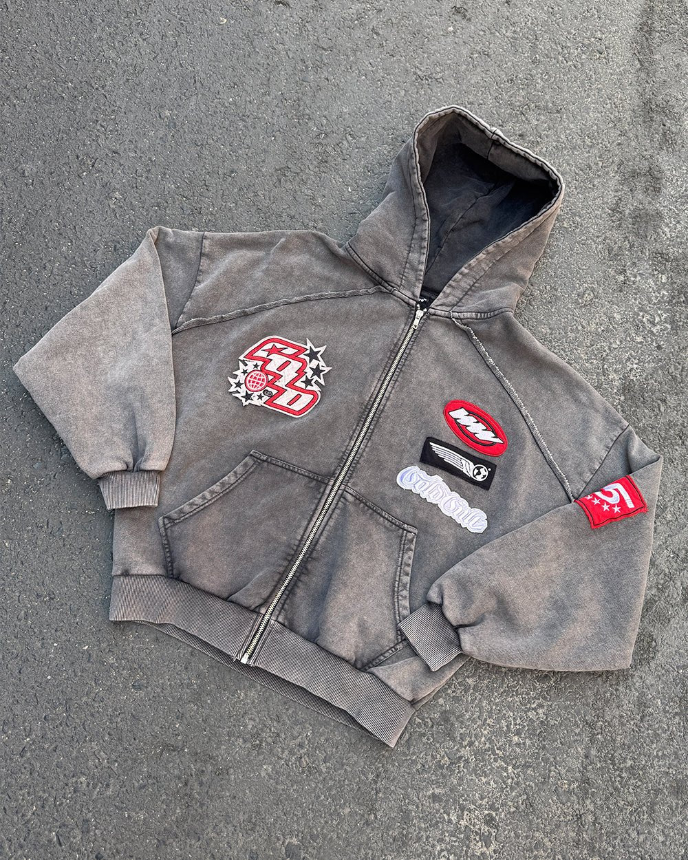 Campera ColdCulture Walker Washed Black