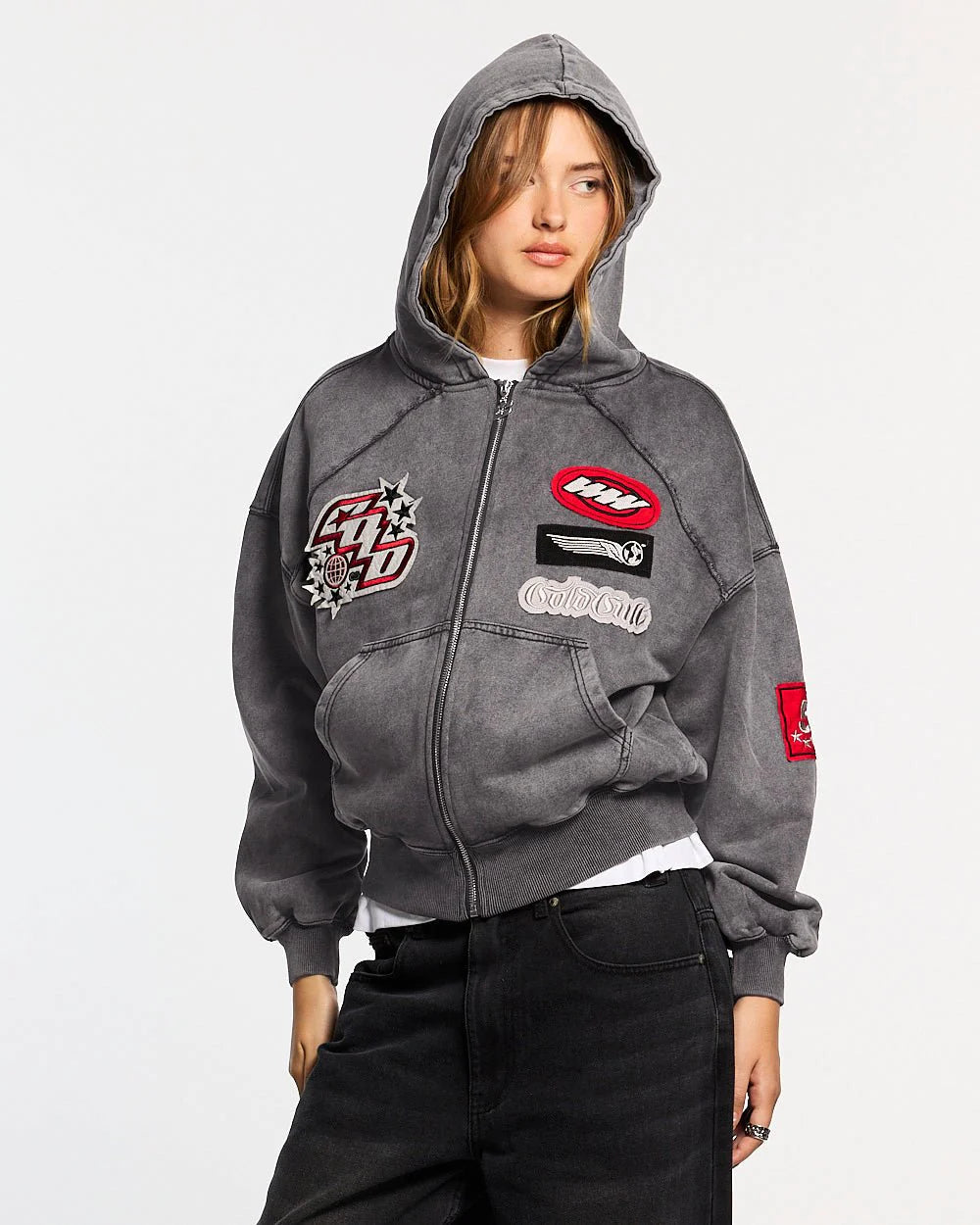 Campera ColdCulture Walker Washed Black